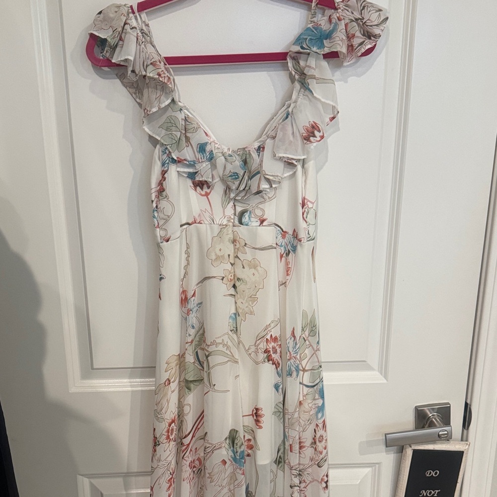 Floral Ruffle Maxi Dress - Picture 3 of 4
